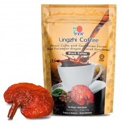 Café negro con ganoderma